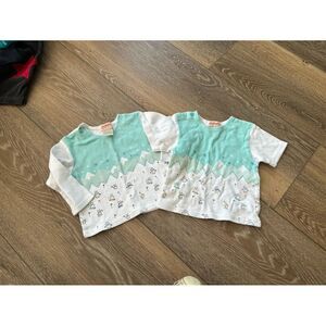 Zutano baby unisex ski shirt top bunnies‎ bears